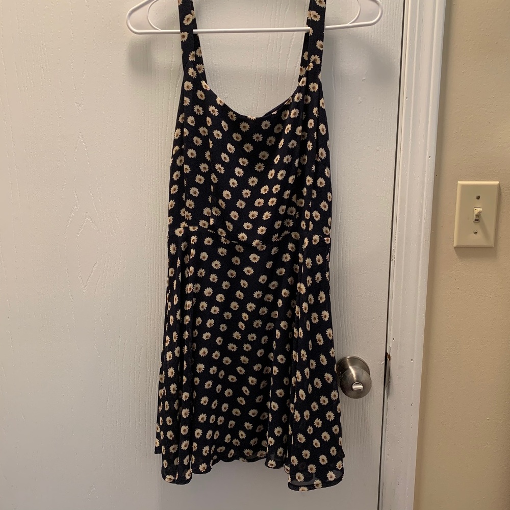 Urban Outfitters Lucca Couture Navy Daisy Dress